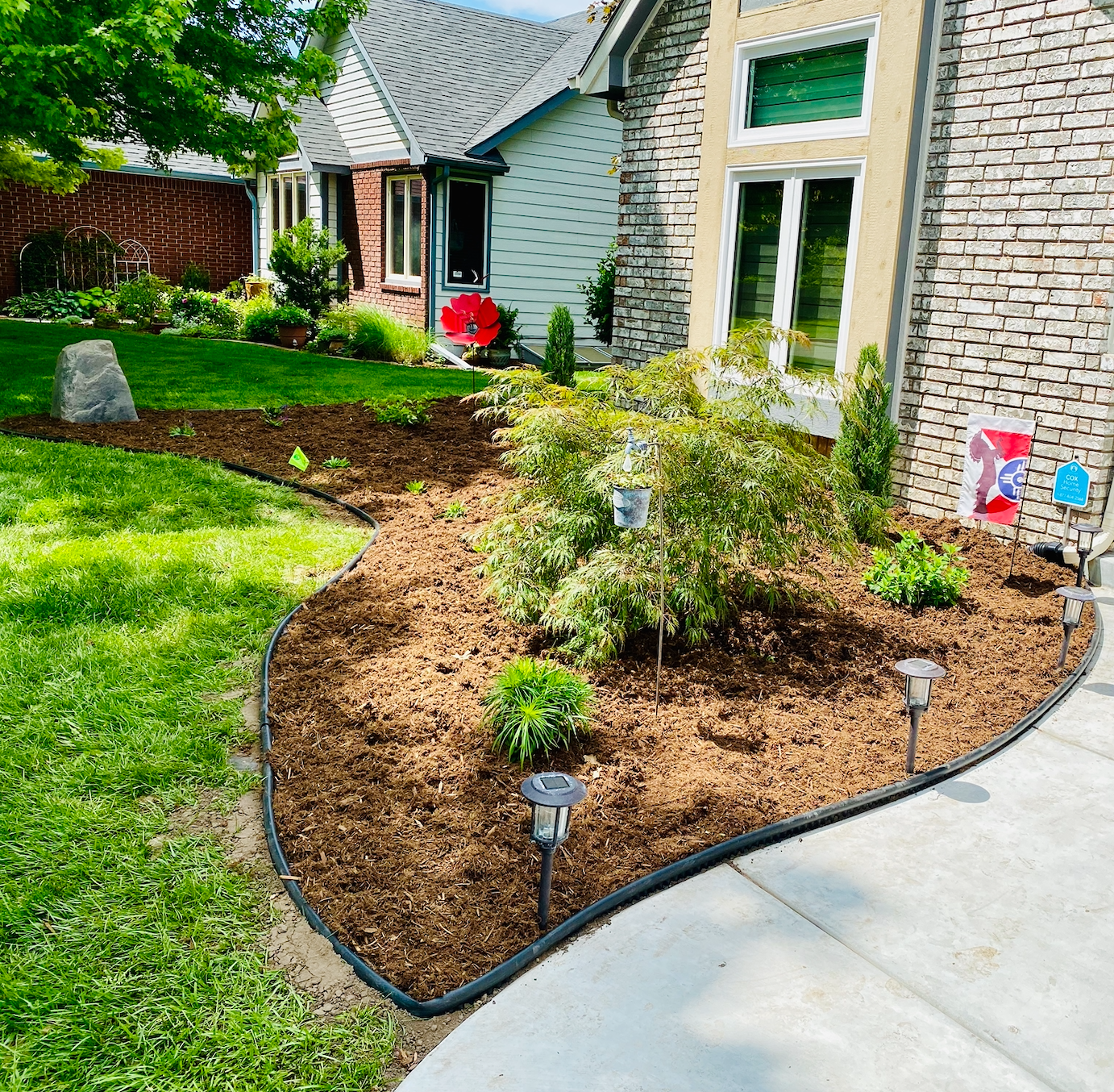 Flower bed design by Professional Landscaping Services